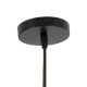 GLOBOSTAR® SALERNO 02080 Boho Κρεμαστό Φωτιστικό Οροφής με Ντουί 1 x E27 AC 220-240V IP20 - Μαύρο & Μπεζ - Μ50 x Π50 x Υ80cm