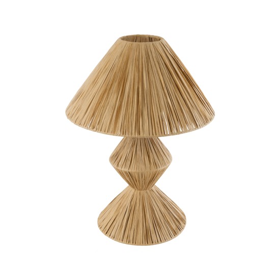 GLOBOSTAR® LUANA 02107 Boho Επιτραπέζιο Φωτιστικό Πορτατίφ με Ντουί 1 x E27 AC 220-240V IP20 - Μπεζ - Μ40 x Π40 x Υ50cm GLOBOSTAR® LUANA 02107 Boho Επιτραπέζιο Φωτιστικό Πορτατίφ με Ντουί 1 x E27 AC 220-240V IP20 - Μπεζ - Μ40 x Π40 x Υ50cm