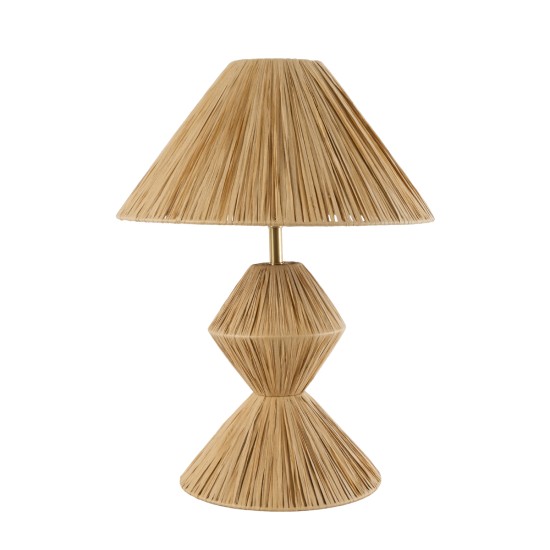 GLOBOSTAR® LUANA 02107 Boho Επιτραπέζιο Φωτιστικό Πορτατίφ με Ντουί 1 x E27 AC 220-240V IP20 - Μπεζ - Μ40 x Π40 x Υ50cm GLOBOSTAR® LUANA 02107 Boho Επιτραπέζιο Φωτιστικό Πορτατίφ με Ντουί 1 x E27 AC 220-240V IP20 - Μπεζ - Μ40 x Π40 x Υ50cm