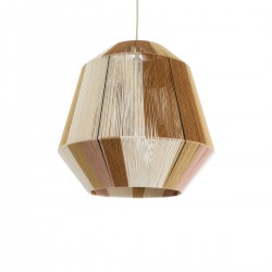 GLOBOSTAR® SALERNO 02187 Boho Κρεμαστό Φωτιστικό Οροφής με Ντουί 1 x E27 AC 220-240V IP20 - Μπεζ & Καφέ - Μ50 x Π50 x Υ50cm GLOBOSTAR® SALERNO 02187 Boho Κρεμαστό Φωτιστικό Οροφής με Ντουί 1 x E27 AC 220-240V IP20 - Μπεζ & Καφέ - Μ50 x Π50 x Υ50cm