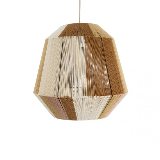 GLOBOSTAR® SALERNO 02187 Boho Κρεμαστό Φωτιστικό Οροφής με Ντουί 1 x E27 AC 220-240V IP20 - Μπεζ & Καφέ - Μ50 x Π50 x Υ50cm GLOBOSTAR® SALERNO 02187 Boho Κρεμαστό Φωτιστικό Οροφής με Ντουί 1 x E27 AC 220-240V IP20 - Μπεζ & Καφέ - Μ50 x Π50 x Υ50cm
