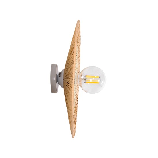GLOBOSTAR® COLOMBO 02278 Boho Φωτιστικό Τοίχου - Απλίκα με Ντουί 1 x E27 AC 220-240V IP20 - Μπεζ - Μ40 x Π40 x Υ9cm GLOBOSTAR® COLOMBO 02278 Boho Φωτιστικό Τοίχου - Απλίκα με Ντουί 1 x E27 AC 220-240V IP20 - Μπεζ - Μ40 x Π40 x Υ9cm