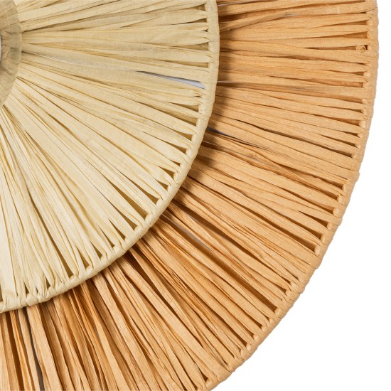 GLOBOSTAR® COLOMBO 02278 Boho Φωτιστικό Τοίχου - Απλίκα με Ντουί 1 x E27 AC 220-240V IP20 - Μπεζ - Μ40 x Π40 x Υ9cm GLOBOSTAR® COLOMBO 02278 Boho Φωτιστικό Τοίχου - Απλίκα με Ντουί 1 x E27 AC 220-240V IP20 - Μπεζ - Μ40 x Π40 x Υ9cm