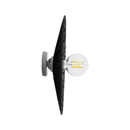 GLOBOSTAR® COLOMBO 02279 Boho Φωτιστικό Τοίχου - Απλίκα με Ντουί 1 x E27 AC 220-240V IP20 - Μαύρο - Μ40 x Π40 x Υ9cm GLOBOSTAR® COLOMBO 02279 Boho Φωτιστικό Τοίχου - Απλίκα με Ντουί 1 x E27 AC 220-240V IP20 - Μαύρο - Μ40 x Π40 x Υ9cm
