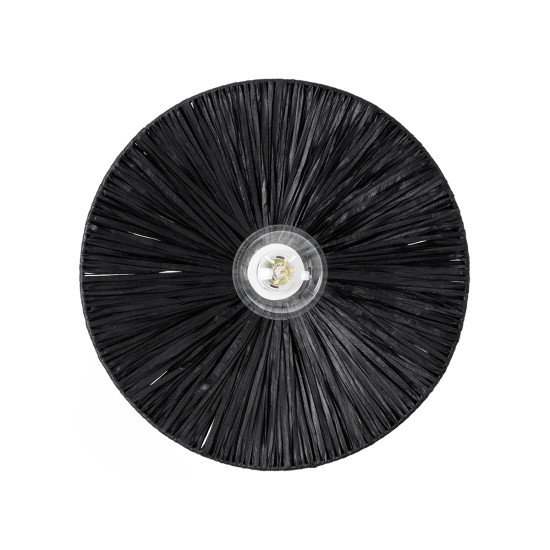 GLOBOSTAR® COLOMBO 02279 Boho Φωτιστικό Τοίχου - Απλίκα με Ντουί 1 x E27 AC 220-240V IP20 - Μαύρο - Μ40 x Π40 x Υ9cm GLOBOSTAR® COLOMBO 02279 Boho Φωτιστικό Τοίχου - Απλίκα με Ντουί 1 x E27 AC 220-240V IP20 - Μαύρο - Μ40 x Π40 x Υ9cm