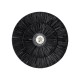GLOBOSTAR® COLOMBO 02280 Boho Φωτιστικό Τοίχου - Απλίκα με Ντουί 1 x E27 AC 220-240V IP20 - Μαύρο - Μ40 x Π40 x Υ9cm