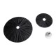 GLOBOSTAR® COLOMBO 02280 Boho Φωτιστικό Τοίχου - Απλίκα με Ντουί 1 x E27 AC 220-240V IP20 - Μαύρο - Μ40 x Π40 x Υ9cm