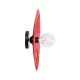 GLOBOSTAR® COLOMBO 02281 Boho Φωτιστικό Τοίχου - Απλίκα με Ντουί 1 x E27 AC 220-240V IP20 - Κόκκινο - Μ40 x Π40 x Υ9cm