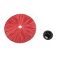 GLOBOSTAR® COLOMBO 02281 Boho Φωτιστικό Τοίχου - Απλίκα με Ντουί 1 x E27 AC 220-240V IP20 - Κόκκινο - Μ40 x Π40 x Υ9cm