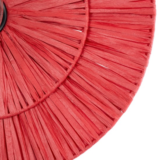 GLOBOSTAR® COLOMBO 02282 Boho Φωτιστικό Τοίχου - Απλίκα με Ντουί 1 x E27 AC 220-240V IP20 - Κόκκινο - Μ40 x Π40 x Υ9cm GLOBOSTAR® COLOMBO 02282 Boho Φωτιστικό Τοίχου - Απλίκα με Ντουί 1 x E27 AC 220-240V IP20 - Κόκκινο - Μ40 x Π40 x Υ9cm