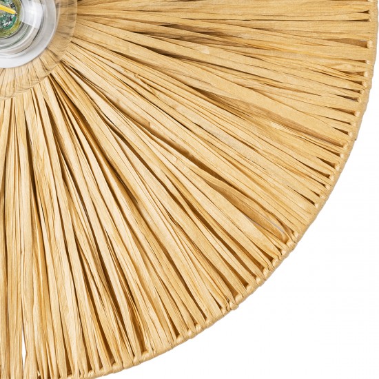 GLOBOSTAR® COLOMBO 02283 Boho Φωτιστικό Τοίχου - Απλίκα με Ντουί 1 x E27 AC 220-240V IP20 - Μπεζ - Μ40 x Π40 x Υ9cm GLOBOSTAR® COLOMBO 02283 Boho Φωτιστικό Τοίχου - Απλίκα με Ντουί 1 x E27 AC 220-240V IP20 - Μπεζ - Μ40 x Π40 x Υ9cm
