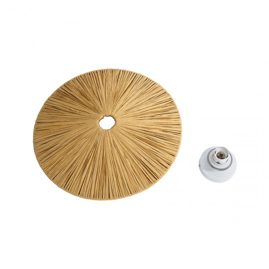 GLOBOSTAR® COLOMBO 02283 Boho Φωτιστικό Τοίχου - Απλίκα με Ντουί 1 x E27 AC 220-240V IP20 - Μπεζ - Μ40 x Π40 x Υ9cm GLOBOSTAR® COLOMBO 02283 Boho Φωτιστικό Τοίχου - Απλίκα με Ντουί 1 x E27 AC 220-240V IP20 - Μπεζ - Μ40 x Π40 x Υ9cm