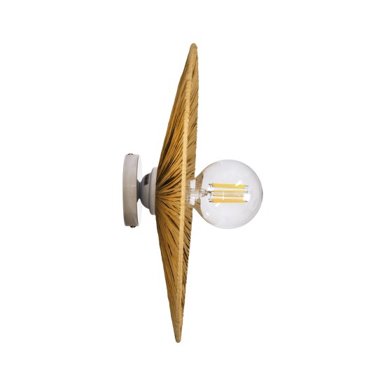 GLOBOSTAR® COLOMBO 02284 Boho Φωτιστικό Τοίχου - Απλίκα με Ντουί 1 x E27 AC 220-240V IP20 - Μπεζ - Μ40 x Π40 x Υ9cm GLOBOSTAR® COLOMBO 02284 Boho Φωτιστικό Τοίχου - Απλίκα με Ντουί 1 x E27 AC 220-240V IP20 - Μπεζ - Μ40 x Π40 x Υ9cm