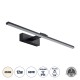 GLOBOSTAR® ELLIS 60444 Μοντέρνο Φωτιστικό Τοίχου - Απλίκα Καθρέπτη Μπάνιου LED 12W 1400lm 120° AC 220-240V IP44 Φυσικό Λευκό 4500K - Lumileds SMD Chip & TÜV SÜD Driver - Μαύρο Ματ - Μ60 x Π16 x Υ6cm - 3 Χρόνια Εγγύηση