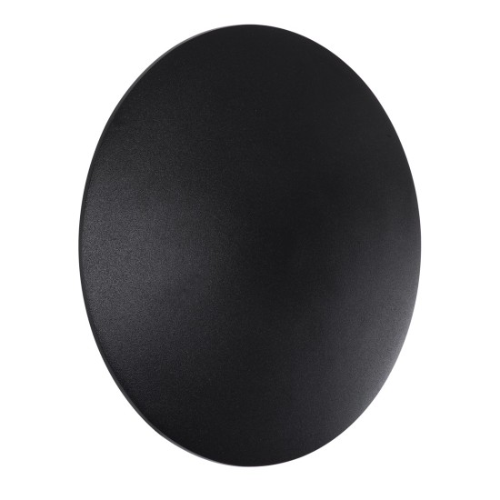 GLOBOSTAR® HELIO-R 60660 Μοντέρνο Φωτιστικό Τοίχου - Απλίκα LED 10W 1000lm 120° AC 220-240V Αδιάβροχο IP65 Θερμό Λευκό 2700K - Lumileds SMD Chip & TÜV SÜD Driver - Μαύρο Ματ - Μ21 x Π21 x Υ5cm - 5 Χρόνια Εγγύηση