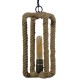 GLOBOSTAR® ELDORA 10001014 Vintage Κρεμαστό Φωτιστικό Οροφής με Ντουί 1 x E27 AC 220-240V IP20 - Μπεζ & Μπρούτζινο - Μ13 x Π13 x Υ30cm GLOBOSTAR® ELDORA 10001014 Vintage Κρεμαστό Φωτιστικό Οροφής με Ντουί 1 x E27 AC 220-240V IP20 - Μπεζ & Μπρούτζινο - Μ13 x Π13 x Υ30cm