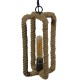 GLOBOSTAR® ELDORA 10001014 Vintage Κρεμαστό Φωτιστικό Οροφής με Ντουί 1 x E27 AC 220-240V IP20 - Μπεζ & Μπρούτζινο - Μ13 x Π13 x Υ30cm GLOBOSTAR® ELDORA 10001014 Vintage Κρεμαστό Φωτιστικό Οροφής με Ντουί 1 x E27 AC 220-240V IP20 - Μπεζ & Μπρούτζινο - Μ13 x Π13 x Υ30cm