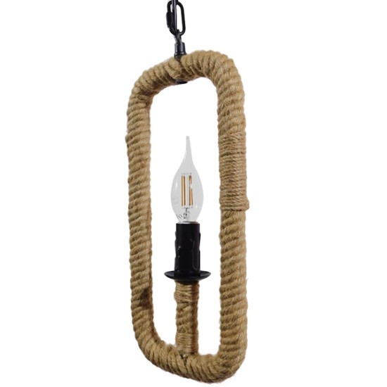 GLOBOSTAR® LINDELL 10001110 Vintage Κρεμαστό Φωτιστικό Οροφής με Ντουί 1 x E14 AC 220-240V IP20 - Μπεζ & Μαύρο - Μ18 x Π18 x Υ33cm GLOBOSTAR® LINDELL 10001110 Vintage Κρεμαστό Φωτιστικό Οροφής με Ντουί 1 x E14 AC 220-240V IP20 - Μπεζ & Μαύρο - Μ18 x Π18 x Υ33cm
