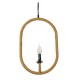 GLOBOSTAR® LINDELL 10001142 Vintage Κρεμαστό Φωτιστικό Οροφής με Ντουί 1 x E14 AC 220-240V IP20 - Μαύρο & Μπεζ - Μ35 x Π10 x Υ53cm GLOBOSTAR® LINDELL 10001142 Vintage Κρεμαστό Φωτιστικό Οροφής με Ντουί 1 x E14 AC 220-240V IP20 - Μαύρο & Μπεζ - Μ35 x Π10 x Υ53cm
