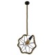 GLOBOSTAR® BRADLEY 10001328 Vintage Κρεμαστό Φωτιστικό Οροφής με Ντουί 1 x E27 AC 220-240V IP20 - Πολύχρωμο - Μ33 x Π33 x Υ33cm
