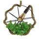 GLOBOSTAR® BRADLEY 10001328 Vintage Κρεμαστό Φωτιστικό Οροφής με Ντουί 1 x E27 AC 220-240V IP20 - Πολύχρωμο - Μ33 x Π33 x Υ33cm
