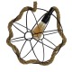 GLOBOSTAR® BRADLEY 10001328 Vintage Κρεμαστό Φωτιστικό Οροφής με Ντουί 1 x E27 AC 220-240V IP20 - Πολύχρωμο - Μ33 x Π33 x Υ33cm