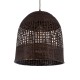 GLOBOSTAR® BORA-BORA 01736 Boho Κρεμαστό Φωτιστικό Οροφής με Ντουί 1 x E27 AC 220-240V IP20 - Καφέ - Μ42 x Π42 x Y44cm