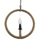 GLOBOSTAR® LINDELL 10001111 Vintage Κρεμαστό Φωτιστικό Οροφής με Ντουί 1 x E14 AC 220-240V IP20 - Μπεζ & Μαύρο - Μ37 x Π2.5 x Υ37cm GLOBOSTAR® LINDELL 10001111 Vintage Κρεμαστό Φωτιστικό Οροφής με Ντουί 1 x E14 AC 220-240V IP20 - Μπεζ & Μαύρο - Μ37 x Π2.5 x Υ37cm
