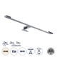 GLOBOSTAR® NINA 60422 Μοντέρνο Φωτιστικό Τοίχου - Απλίκα Καθρέπτη Μπάνιου LED 12W 1400lm 120° AC 220-240V IP44 Φυσικό Λευκό 4500K - Lumileds SMD Chip & TÜV SÜD Driver - Νίκελ Χρώμιο - Μ60 x Π10.5 x Υ4cm - 3 Χρόνια Εγγύηση