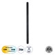 GLOBOSTAR® HOUSTON 61349 Μοντέρνο Φωτιστικό Τοίχου - Απλίκα LED 24W 2880lm 360° AC 220-240V IP20 Ρυθμιζόμενο Λευκό CCT με On/Off 2700K/4500K/6000K - Lumileds SMD Chip - Μαύρο Ματ - Μ6 x Π3 x Υ100cm - 3 Χρόνια Εγγύηση