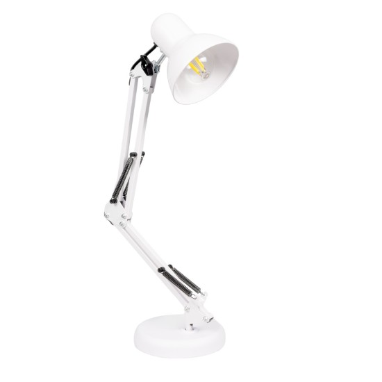 GLOBOSTAR® DESK 01539 Μοντέρνο Επιτραπέζιο Φωτιστικό Πορτατίφ με Ντουί 1 x E27 AC 220-240V IP20 - Λευκό - Μ15 x Π15 x Υ67cm GLOBOSTAR® DESK 01539 Μοντέρνο Επιτραπέζιο Φωτιστικό Πορτατίφ με Ντουί 1 x E27 AC 220-240V IP20 - Λευκό - Μ15 x Π15 x Υ67cm