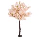 GloboStar® Artificial Garden SALMON CHERRY BLOSSOM TREE 20139 Τεχνητό Διακοσμητικό Δέντρο Σομόν Κερασιά Υ160cm