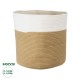 GloboStar® Artificial Garden PALAWAN 20201 Διακοσμητικό Πλεκτό Καλάθι - Κασπώ Γλάστρα - Flower Pot Μπεζ με Λευκό Π35cm x Υ38cm GloboStar® Artificial Garden PALAWAN 20201 Διακοσμητικό Πλεκτό Καλάθι - Κασπώ Γλάστρα - Flower Pot Μπεζ με Λευκό Π35cm x Υ38cm