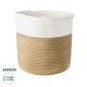 GloboStar® Artificial Garden PALAWAN 20202 Διακοσμητικό Πλεκτό Καλάθι - Κασπώ Γλάστρα - Flower Pot Μπεζ με Λευκό Π30cm x Υ30cm GloboStar® Artificial Garden PALAWAN 20202 Διακοσμητικό Πλεκτό Καλάθι - Κασπώ Γλάστρα - Flower Pot Μπεζ με Λευκό Π30cm x Υ30cm
