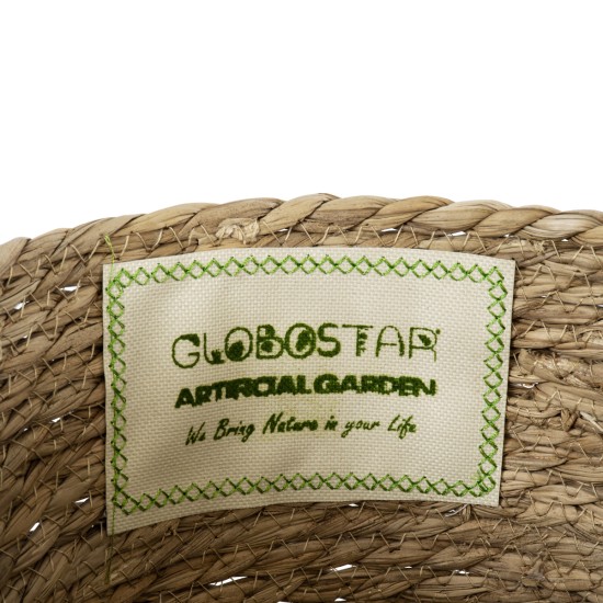 GloboStar® Artificial Garden SIFNOS 20267 Διακοσμητικό Πλεκτό Καλάθι - Κασπώ Γλάστρα - Flower Pot Μπεζ Φ22cm x Υ15cm GloboStar® Artificial Garden SIFNOS 20267 Διακοσμητικό Πλεκτό Καλάθι - Κασπώ Γλάστρα - Flower Pot Μπεζ Φ22cm x Υ15cm