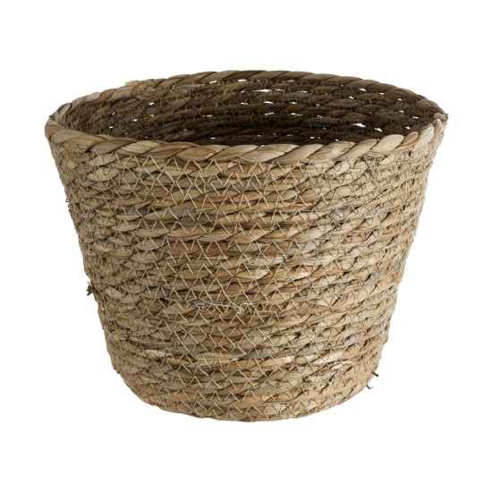 GloboStar® Artificial Garden PATMOS 20269 Διακοσμητικό Πλεκτό Καλάθι - Κασπώ Γλάστρα - Flower Pot Καφέ Φ20 x Υ15cm GloboStar® Artificial Garden PATMOS 20269 Διακοσμητικό Πλεκτό Καλάθι - Κασπώ Γλάστρα - Flower Pot Καφέ Φ20 x Υ15cm