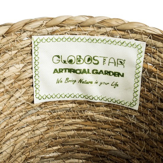 GloboStar® Artificial Garden PATMOS 20269 Διακοσμητικό Πλεκτό Καλάθι - Κασπώ Γλάστρα - Flower Pot Καφέ Φ20 x Υ15cm GloboStar® Artificial Garden PATMOS 20269 Διακοσμητικό Πλεκτό Καλάθι - Κασπώ Γλάστρα - Flower Pot Καφέ Φ20 x Υ15cm