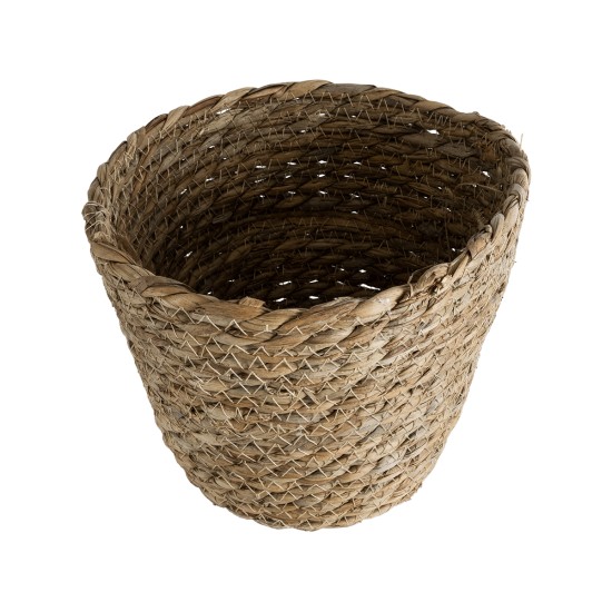 GloboStar® Artificial Garden PATMOS 20270 Διακοσμητικό Πλεκτό Καλάθι - Κασπώ Γλάστρα - Flower Pot Καφέ Φ22 x Υ17cm GloboStar® Artificial Garden PATMOS 20270 Διακοσμητικό Πλεκτό Καλάθι - Κασπώ Γλάστρα - Flower Pot Καφέ Φ22 x Υ17cm