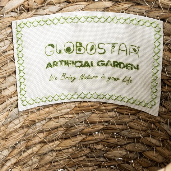 GloboStar® Artificial Garden PATMOS 20270 Διακοσμητικό Πλεκτό Καλάθι - Κασπώ Γλάστρα - Flower Pot Καφέ Φ22 x Υ17cm GloboStar® Artificial Garden PATMOS 20270 Διακοσμητικό Πλεκτό Καλάθι - Κασπώ Γλάστρα - Flower Pot Καφέ Φ22 x Υ17cm