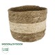 GloboStar® Artificial Garden KYTHIRA 20274 Διακοσμητικό Πλεκτό Καλάθι - Κασπώ Γλάστρα - Flower Pot Καφέ με Μπεζ Φ25 x Υ18cm GloboStar® Artificial Garden KYTHIRA 20274 Διακοσμητικό Πλεκτό Καλάθι - Κασπώ Γλάστρα - Flower Pot Καφέ με Μπεζ Φ25 x Υ18cm