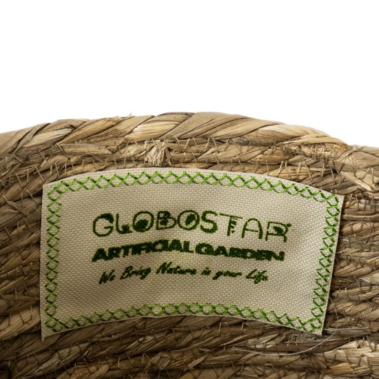 GloboStar® Artificial Garden PAROS 20276 Διακοσμητικό Πλεκτό Καλάθι - Κασπώ Γλάστρα - Flower Pot Μπεζ Φ24cm x Υ19cm GloboStar® Artificial Garden PAROS 20276 Διακοσμητικό Πλεκτό Καλάθι - Κασπώ Γλάστρα - Flower Pot Μπεζ Φ24cm x Υ19cm