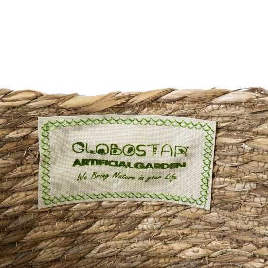 GloboStar® Artificial Garden PAROS 20277 Διακοσμητικό Πλεκτό Καλάθι - Κασπώ Γλάστρα - Flower Pot Μπεζ Φ29cm x Υ25cm GloboStar® Artificial Garden PAROS 20277 Διακοσμητικό Πλεκτό Καλάθι - Κασπώ Γλάστρα - Flower Pot Μπεζ Φ29cm x Υ25cm