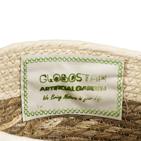 GloboStar® Artificial Garden MYKONOS 20279 Διακοσμητικό Πλεκτό Καλάθι - Κασπώ Γλάστρα - Flower Pot Μπεζ με Μακραμέ Φ22cm x Υ15cm GloboStar® Artificial Garden MYKONOS 20279 Διακοσμητικό Πλεκτό Καλάθι - Κασπώ Γλάστρα - Flower Pot Μπεζ με Μακραμέ Φ22cm x Υ15cm