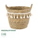 GloboStar® Artificial Garden SANTORINI 20284 Διακοσμητικό Πλεκτό Καλάθι - Κασπώ Γλάστρα - Flower Pot Μπεζ με Μακραμέ Φ20cm x Υ20cm GloboStar® Artificial Garden SANTORINI 20284 Διακοσμητικό Πλεκτό Καλάθι - Κασπώ Γλάστρα - Flower Pot Μπεζ με Μακραμέ Φ20cm x Υ20cm