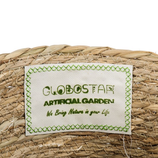GloboStar® Artificial Garden SANTORINI 20285 Διακοσμητικό Πλεκτό Καλάθι - Κασπώ Γλάστρα - Flower Pot Μπεζ με Μακραμέ Φ25cm x Υ23cm GloboStar® Artificial Garden SANTORINI 20285 Διακοσμητικό Πλεκτό Καλάθι - Κασπώ Γλάστρα - Flower Pot Μπεζ με Μακραμέ Φ25cm x Υ23cm