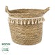 GloboStar® Artificial Garden SANTORINI 20286 Διακοσμητικό Πλεκτό Καλάθι - Κασπώ Γλάστρα - Flower Pot Μπεζ με Μακραμέ Φ31cm x Υ29cm GloboStar® Artificial Garden SANTORINI 20286 Διακοσμητικό Πλεκτό Καλάθι - Κασπώ Γλάστρα - Flower Pot Μπεζ με Μακραμέ Φ31cm x Υ29cm