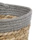 GloboStar® Artificial Garden ANTIPAROS 20289 Διακοσμητικό Πλεκτό Καλάθι - Κασπώ Γλάστρα - Flower Pot Μπεζ με Γκρι Φ22cm x Υ15cm GloboStar® Artificial Garden ANTIPAROS 20289 Διακοσμητικό Πλεκτό Καλάθι - Κασπώ Γλάστρα - Flower Pot Μπεζ με Γκρι Φ22cm x Υ15cm