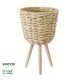GloboStar® Artificial Garden LIMNOS 20299 Διακοσμητικό Πλεκτό Καλάθι - Κασπώ Γλάστρα - Flower Pot Μπεζ Φ26cm x Υ42cm GloboStar® Artificial Garden LIMNOS 20299 Διακοσμητικό Πλεκτό Καλάθι - Κασπώ Γλάστρα - Flower Pot Μπεζ Φ26cm x Υ42cm