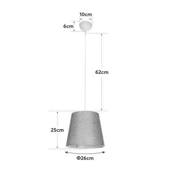GLOBOSTAR® CONEY 203-0073 Μοντέρνο Κρεμαστό Φωτιστικό Οροφής με Ντουί 1 x E27 AC 220-240V IP20 - Καφέ - Μ26 x Π26 x Υ25cm GLOBOSTAR® CONEY 203-0073 Μοντέρνο Κρεμαστό Φωτιστικό Οροφής με Ντουί 1 x E27 AC 220-240V IP20 - Καφέ - Μ26 x Π26 x Υ25cm