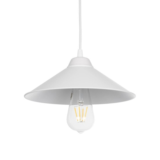 GLOBOSTAR® FONTE 203-0081 Μοντέρνο Κρεμαστό Φωτιστικό Οροφής με Ντουί 1 x E27 AC 220-240V IP20 - Λευκό - Μ25.5 x Π25.5 x Υ10cm GLOBOSTAR® FONTE 203-0081 Μοντέρνο Κρεμαστό Φωτιστικό Οροφής με Ντουί 1 x E27 AC 220-240V IP20 - Λευκό - Μ25.5 x Π25.5 x Υ10cm